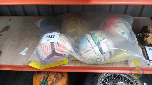 Bag of footballs