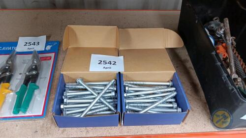2x boxes of new raw bolts