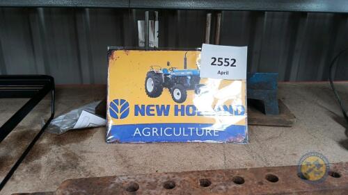 New Holland tractor sign