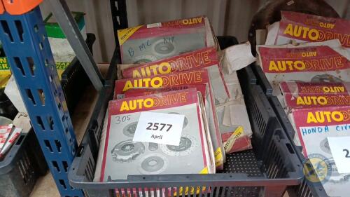 Tray of 5x clutches for classic cars