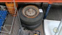 MGB wire wheels x2 - 2