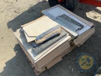 Pallet of floor tiles