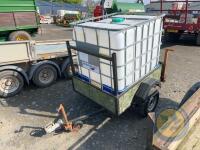 Portable water IBC cube trailer - 3