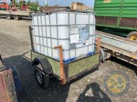 Portable water IBC cube trailer - 4