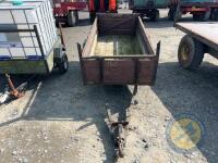 Approx 8x4 wooden car trailer single axle - 2