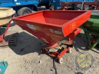 Red sower on wheels