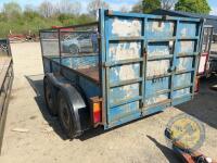 Builders trailer with mesh sides - 5