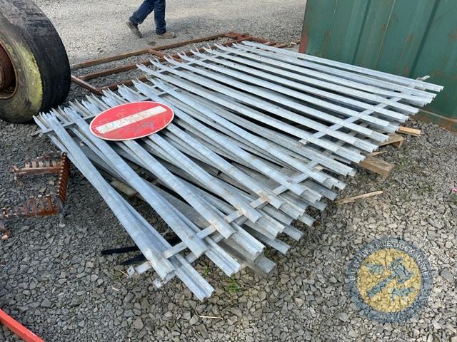 2x 9ft galvanised gates