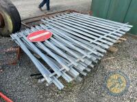 2x 9ft galvanised gates