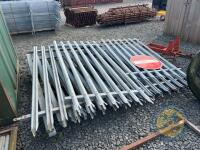 2x 9ft galvanised gates - 3