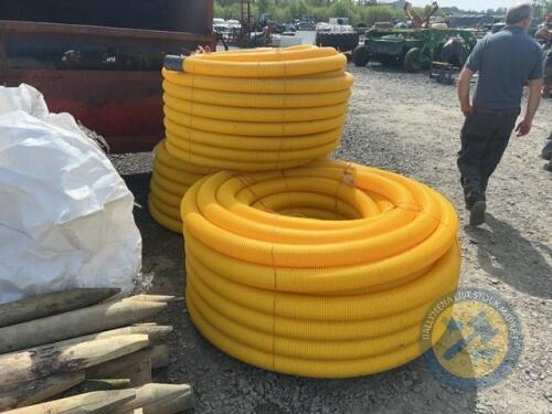 Reps of Ian Simpson Deceased, Ballymena - 3x part rolls of yellow pipe