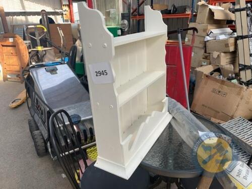 White painted shelf