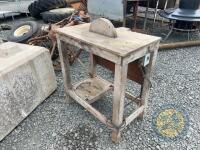 Wooden saw bench needs new motor