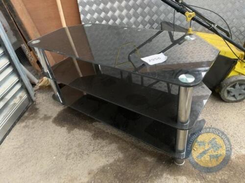 TV glass table