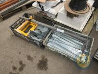 3x boxes of straps & manhole steps