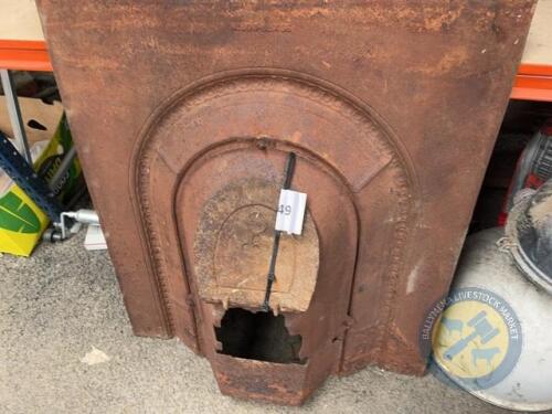 Cast iron fireplace