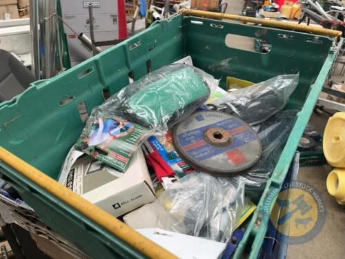 Box lot of new tools