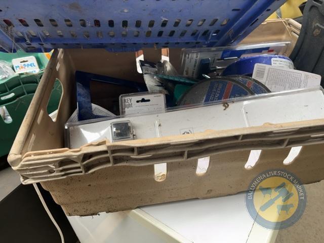 Box lot of new tools
