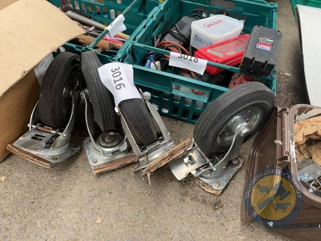 4x trolley wheels