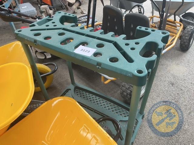 Garden tool table