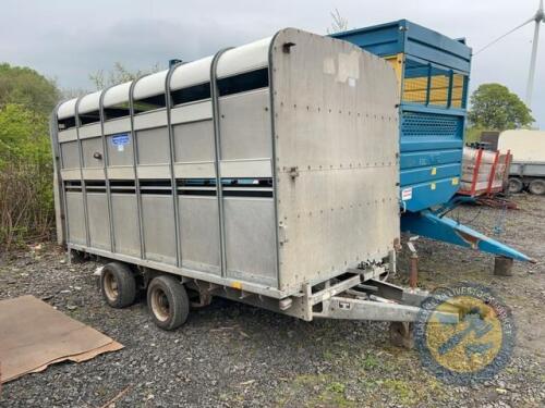 12x6'6 Ifor Williams calf sheep trailer with decks