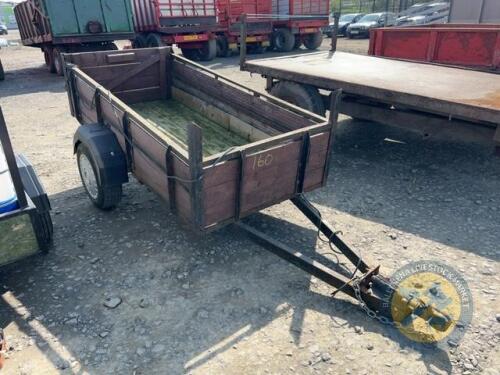 Approx 8x4 wooden car trailer single axle
