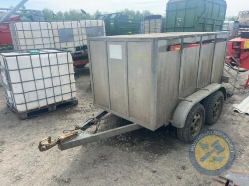 8x4 sheep trailer twin axle fully galvanised