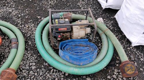 Honda 4" diesel pump & pipe