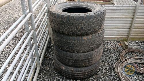4 tyres 265/70 R16