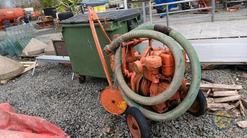 Single cylinder lister diesel/ water pump