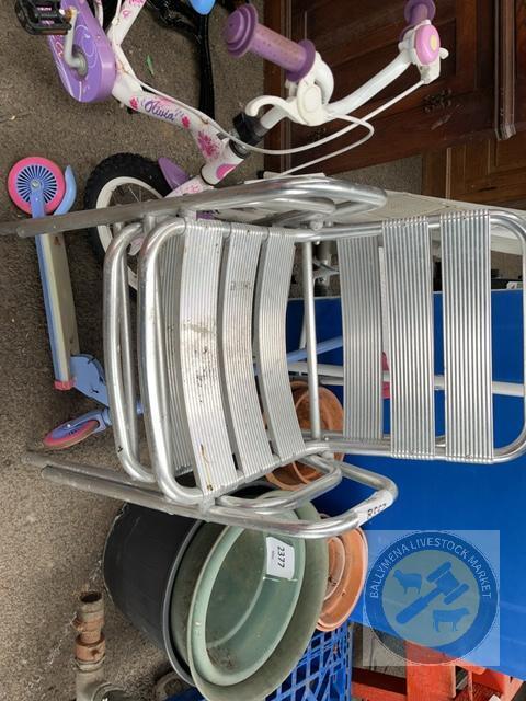 2 Metal chairs