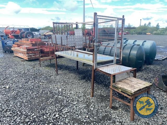 5 Goat milking Cubicle stand complete with ramp