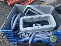 Box of BT pipe fittings and manhole covers - 2