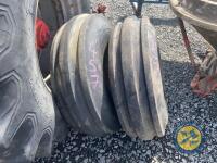 2 Tyres & Rims front tractor wheels 11.00-16 - 2