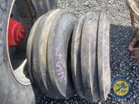 2 Tyres & Rims front tractor wheels 11.00-16 - 3