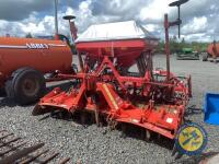 Accord seed drill with Kuhn power harrow with shaft