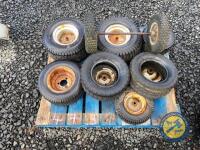 Pallet of lawnmower & implement tyres - 2