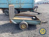 Single axle car trailer with high back door - 3