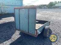 Single axle car trailer with high back door - 4