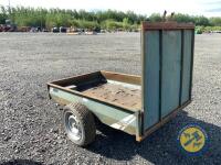 Single axle car trailer with high back door - 5