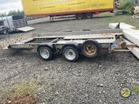 Tandem axle car transporter with spare wheel for Ifor Williams - 3