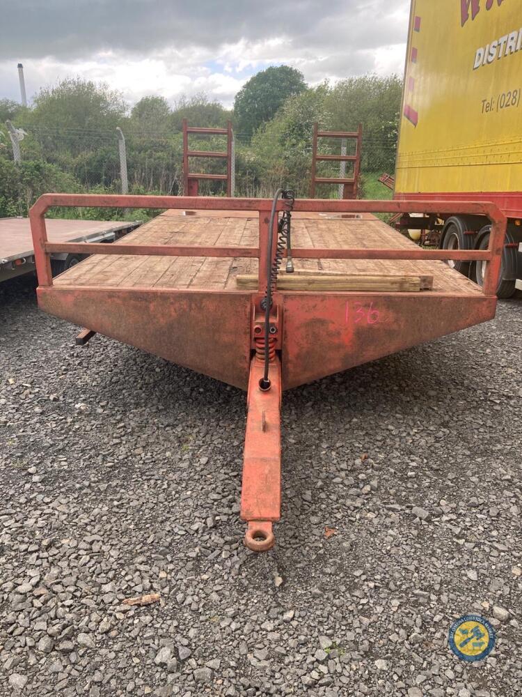 6 Ton low loader 16ft on flat with 4ft beaver tail lights & brakes working