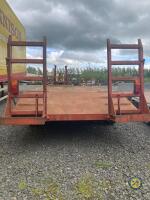 6 Ton low loader 16ft on flat with 4ft beaver tail lights & brakes working - 2