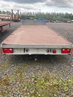 Indespension 16ft flat bed trailer 2018/19 Tandem axle Chassis No 132189, Lights, spare wheel, brakes working - 3