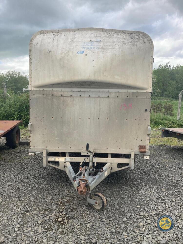 Ifor Williams cattle trailer 12x6 lights working, removable canopy, dividing gate & spare wheel