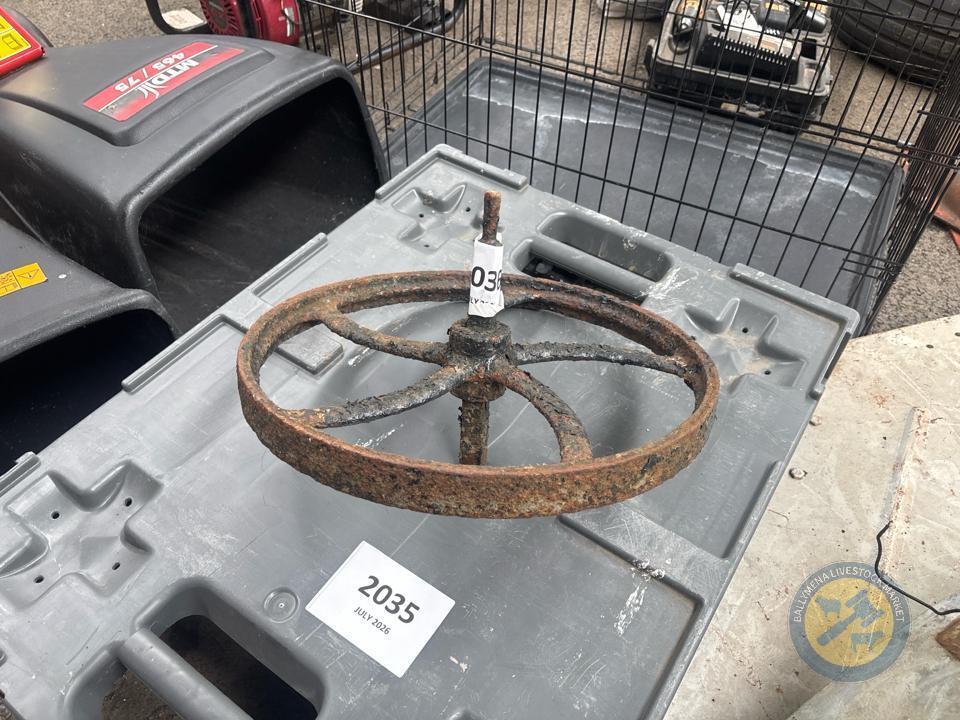 Small antique wheel