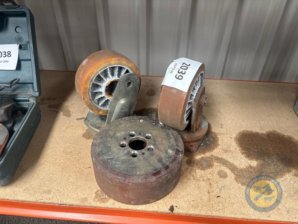 Solid wheels. Heavy duty