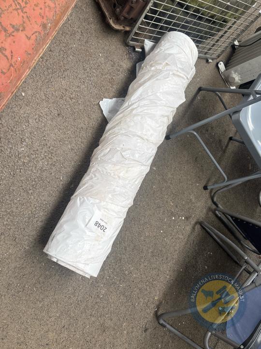 Large roll of plastic