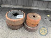 Heavy solid roller wheels - 2