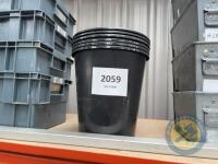 6 calf meal buckets - 2